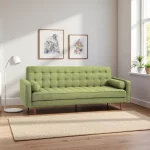 Erica  3 Seater Sofa Bed , Green