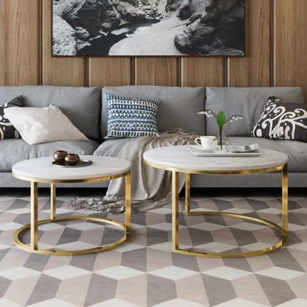 Milan Marble coffee table set - Image 3