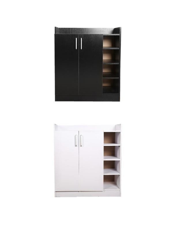 Hudson Shoe Cabinet  Black/White - Image 3
