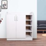 Hudson Shoe Cabinet  Black/White