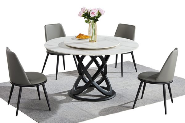 Newton Black Base Dining Table