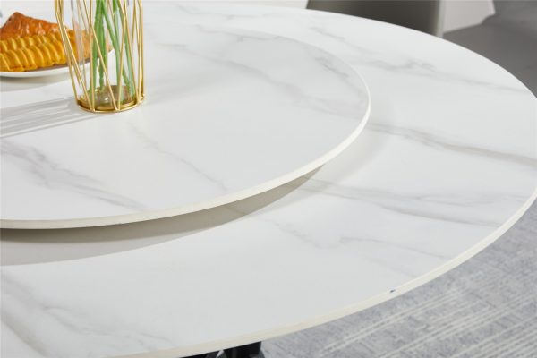 Newton Gold Base Dining Table - Image 4