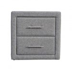 Bonny Linen Fabric Bedside Table