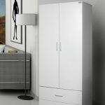 Hudson 2 Door 2  Drawer Wardrobe --Black /White