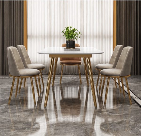 Nancy Marble Top Dining Table - Image 2