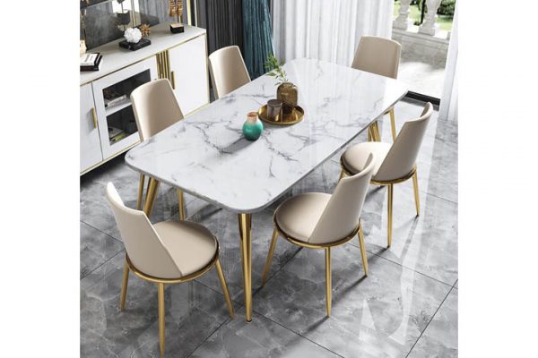 Nancy Marble Top Dining Table
