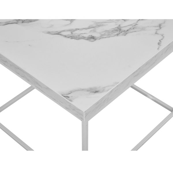 Sydney Faux Marble Coffee Table , End Table - Image 2