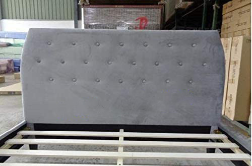 Anna Velvet Fabric Bed -- KS , D, Q, K - Image 2