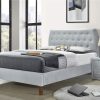 Anna Velvet Fabric Bed -- KS , D, Q, K