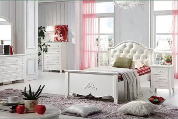Iris Ivory White Storage Bed -- KS