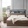Bali Mocha Oak Storage Bed -- D , Q , K