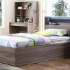 Dealta  Mocha Oak Storage Bed -- S , KS