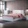 Davinci Ivory White Storage Bed -- D, Q , K
