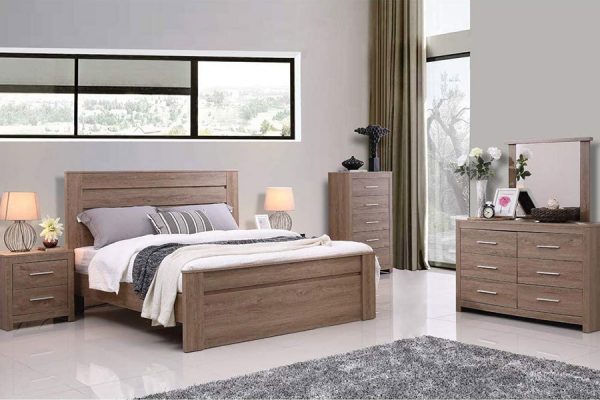 Jason Bed Dark Oak Colour  --D, Q