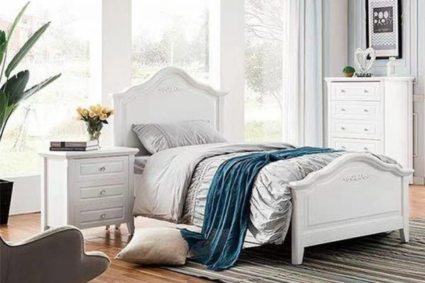Melody Ivory White Storage Bed -- S , KS