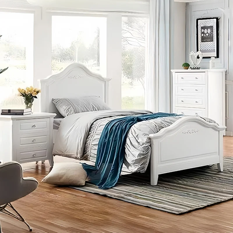 Melody Ivory White Storage Bed -- S , KS