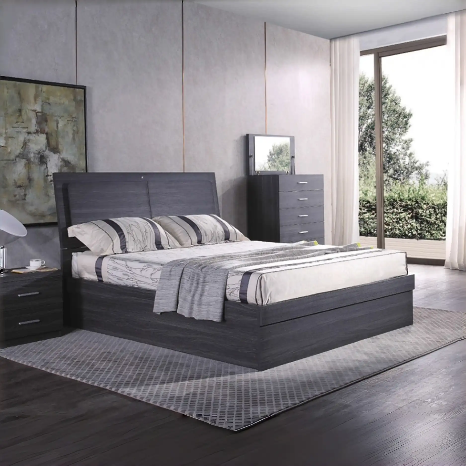 London Gas Lift Bed Q, K