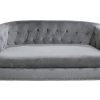 Vannessa Velvet Fabric 2 Seater Sofa ,  Grey/Pink
