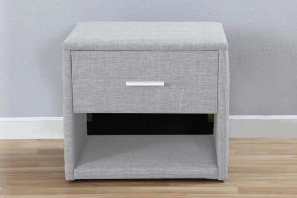 Eliz Bedside Table , Grey