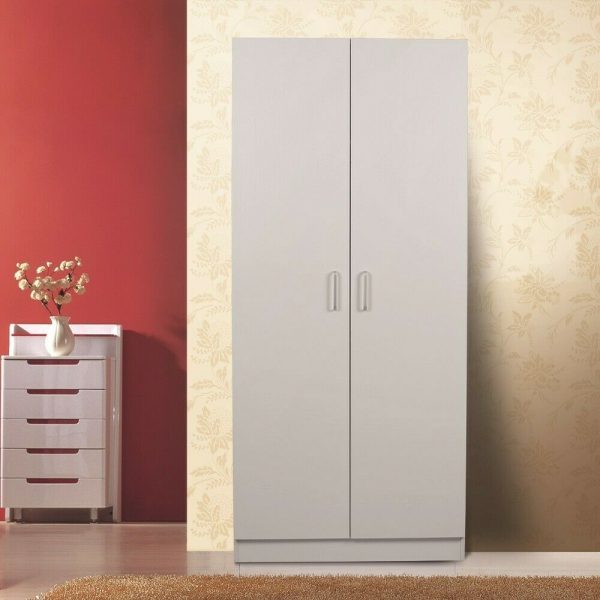 Hudson 2 Door 5 Shelf Pantry --Black / White - Image 2