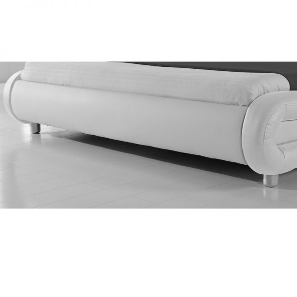 Larra PU Leather Bed with LED Light --Grey / White   D, Q - Image 6