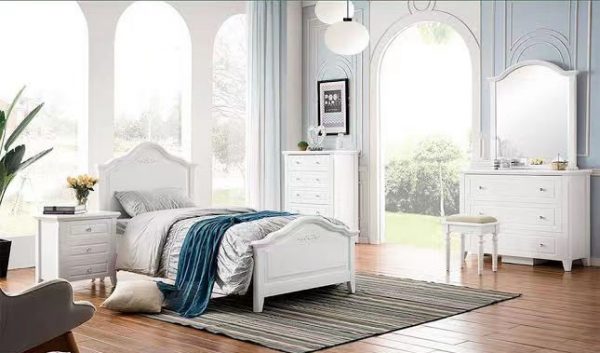 Melody Ivory White Storage Bed -- S , KS - Image 3