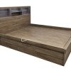 Zara Gas Lift Bed Mocha Oak -- S, KS , D , Q ,K