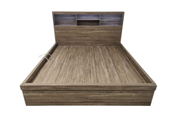 Zara Gas Lift Bed Mocha Oak -- S, KS , D , Q ,K - Image 2