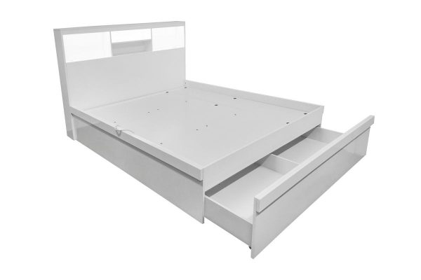 Zara Gas Lift Bed  Gloss White -- S,KS, D , Q , K - Image 5