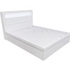Olivia Gas Lift Storage Bed Gloss White -- KS,  Q