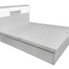 Zara Gas Lift Bed  Gloss White -- S,KS, D , Q , K