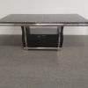 Lisa Marble Top Dining Table --Black