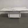 Lisa Marble Top Dining Table --White & Grey