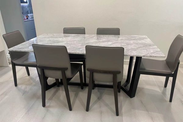 Sylvia Marble Top Dining Table - Image 5