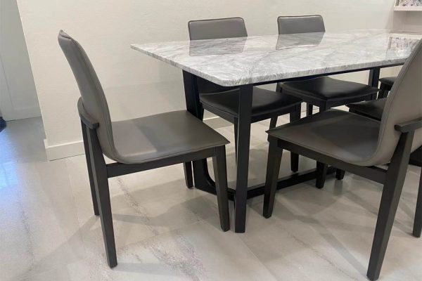 Sylvia Marble Top Dining Table - Image 6