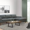 Jamison 3 Seater with RHF Chaise Leather Lounge