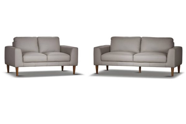 Jamison 2 seater / 3 seater  Leather Lounge - Image 2