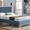 Mia Velvet Fabric Bed --  D, Q