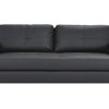 Luca Pu Leather Sofa  2 / 3 Seater BLACK