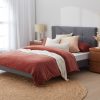 Predon Fabric Bed --Charcoal    S , KS, D , Q, K