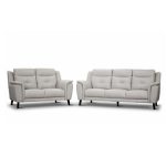 Georgia  Full Leather Lounge , Beige