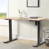 Luca Sit & Stand Desk  Black / White
