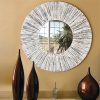DRAKE SMALL ROUND MIRROR 60X60X2.5CM-WHITE WASH