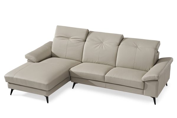 Joyce Leather Lounge -- Beige Colour - Image 5