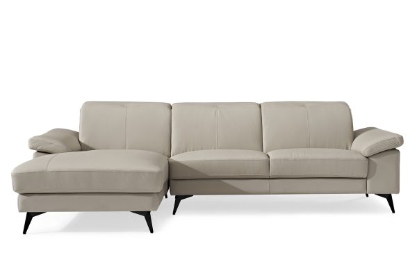 Joyce Leather Lounge -- Beige Colour - Image 3