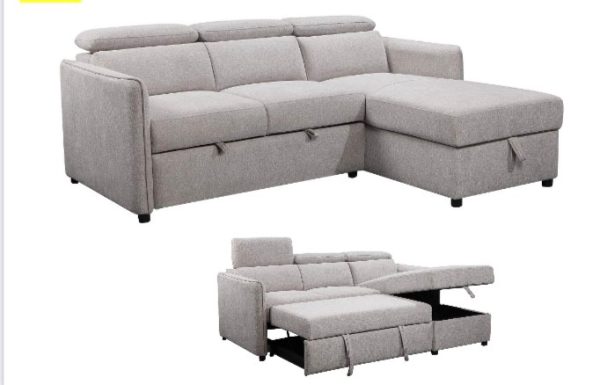 Armstrong Fabric Sofa Bed -- Light Grey