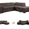 Madison Rhino Fabric Sofa Bed  --French Grey / Charcoal