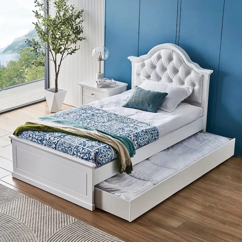 Vienna Ivory White Storage Bed --S, KS