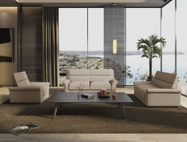 Manhattan Leather Lounge --Khaki
