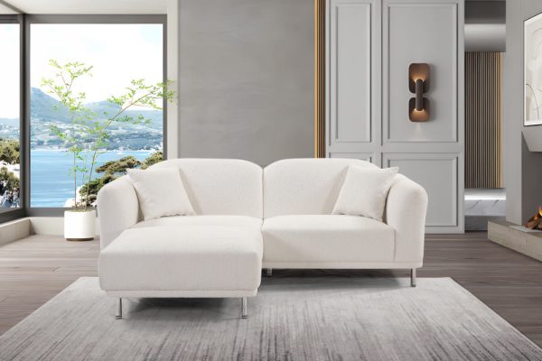 Argyle Sofa upholstered in Boucle Fabric